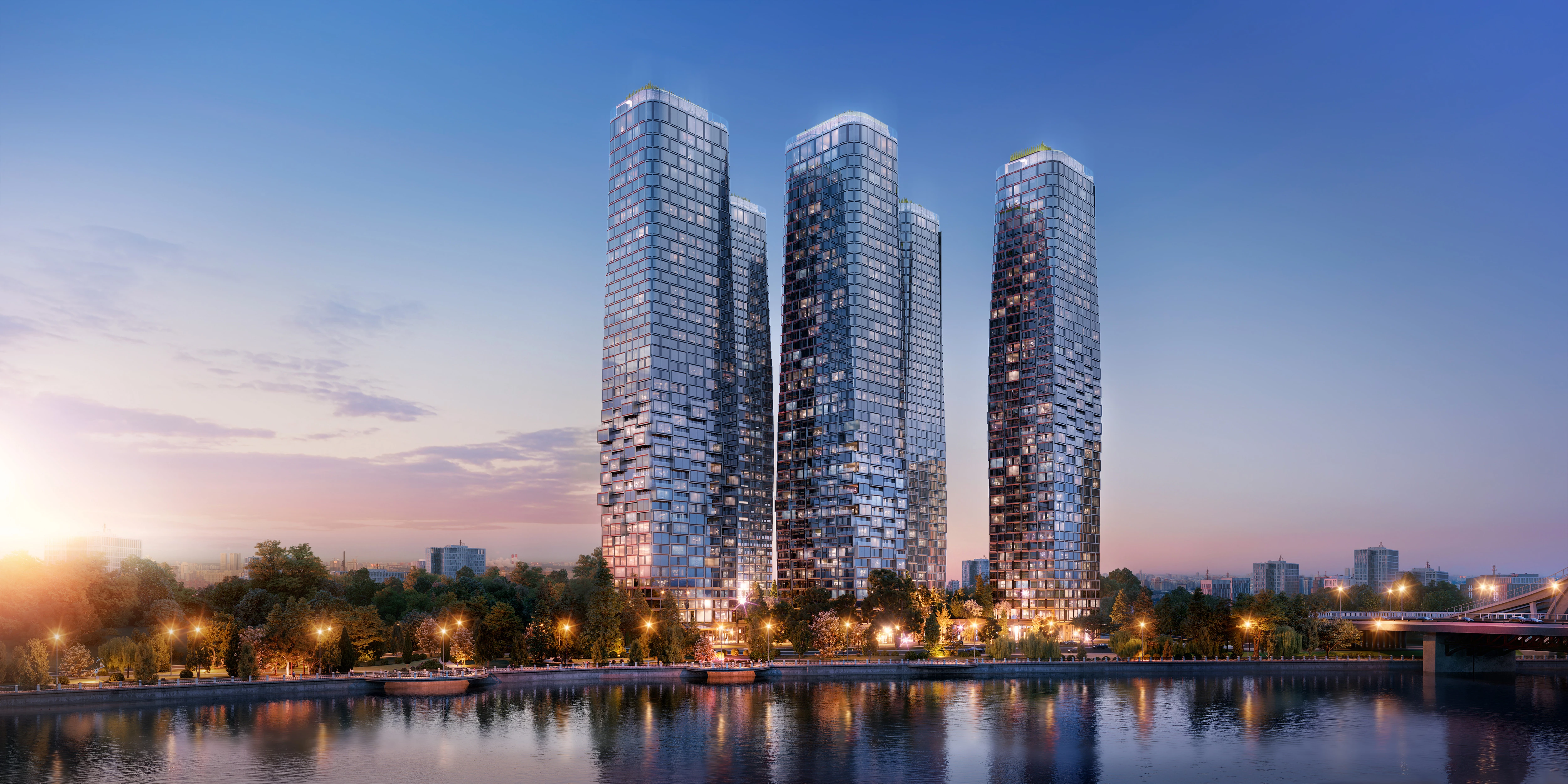 ЖК River Park Towers Кутузовский: 5 премиум-небоскребов у воды